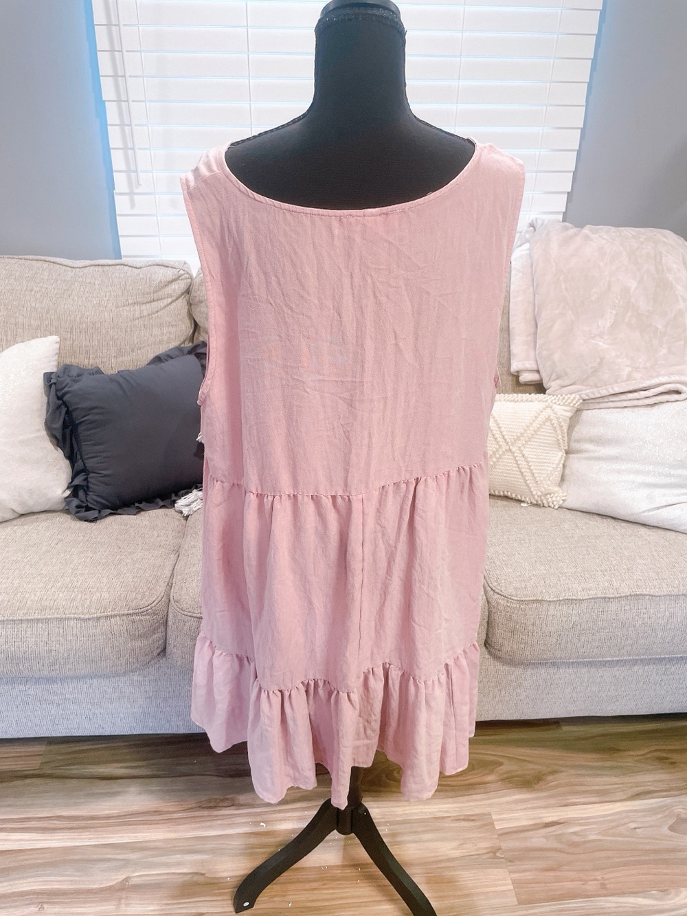 Umgee Plus Light Pink Tank Dress Size 2X - Picture 4 of 8